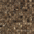 Emperador Dark Polished Marble 3-D Small Bread Mosaic Tile